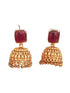 Gold plated AD Earrings jhumka