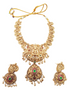 Antique Gold Plated Long Necklace Set