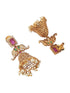 Gold Plated CZ Jhumki earrings