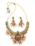 Gold Plated Multicolor Short Necklace Set