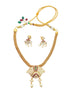 Premium Gold Finish Gatti Necklace Set