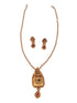 Gold Plated Pendant set with pearl mala