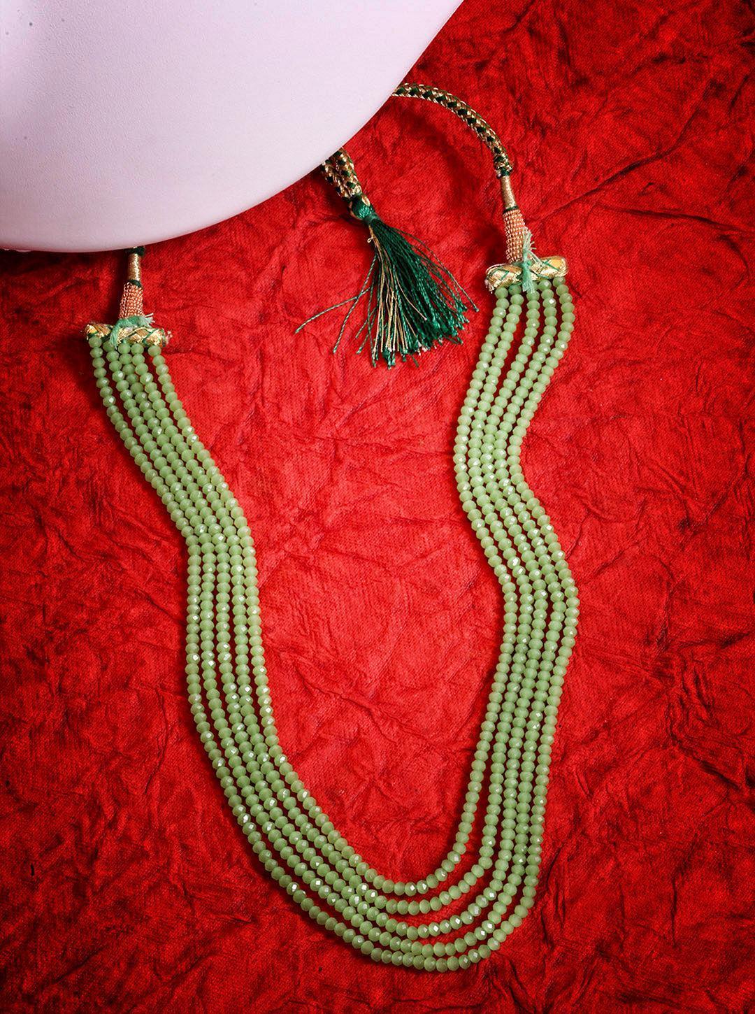 4 layer Light green color crystal Chain 8881N - Griiham