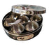 Soham Stainless Steel Masala Box with 7 containers and Spoon