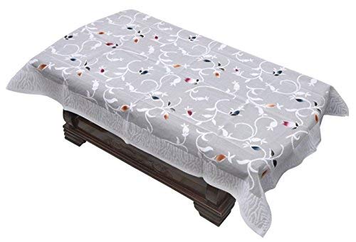 White Base with Multicolor Leaf Print Table Cover 60 * 40 (White)