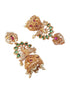 Gold plated Peacock design Jhumka Earrings