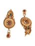 Gold plated Temple design Jhumka Earrings