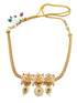 Premium Gold plated Trending Laxmi designs Short AD/zercon Necklace set