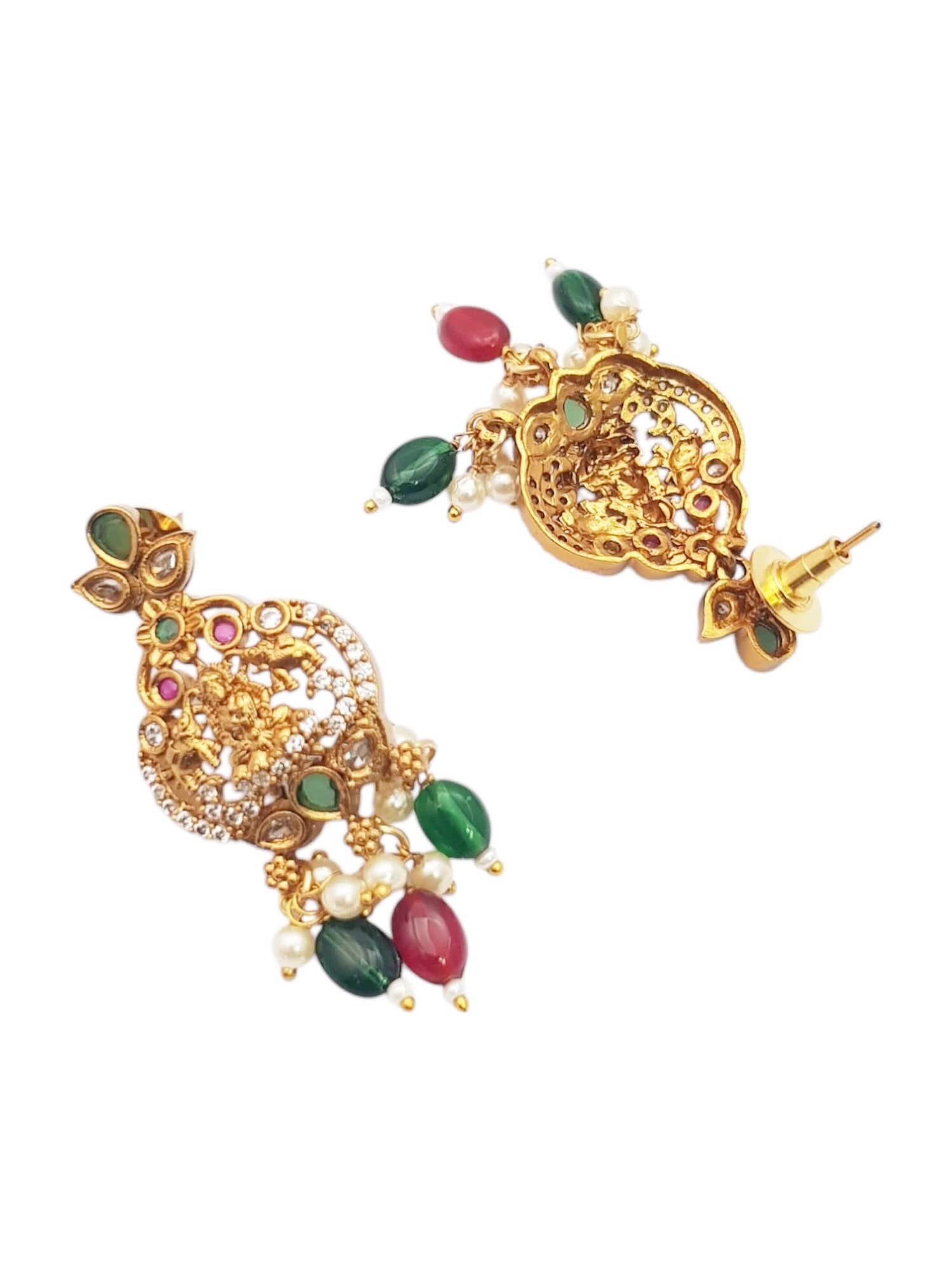 Premium Gold plated Trending Laxmi Designs Short necklace set