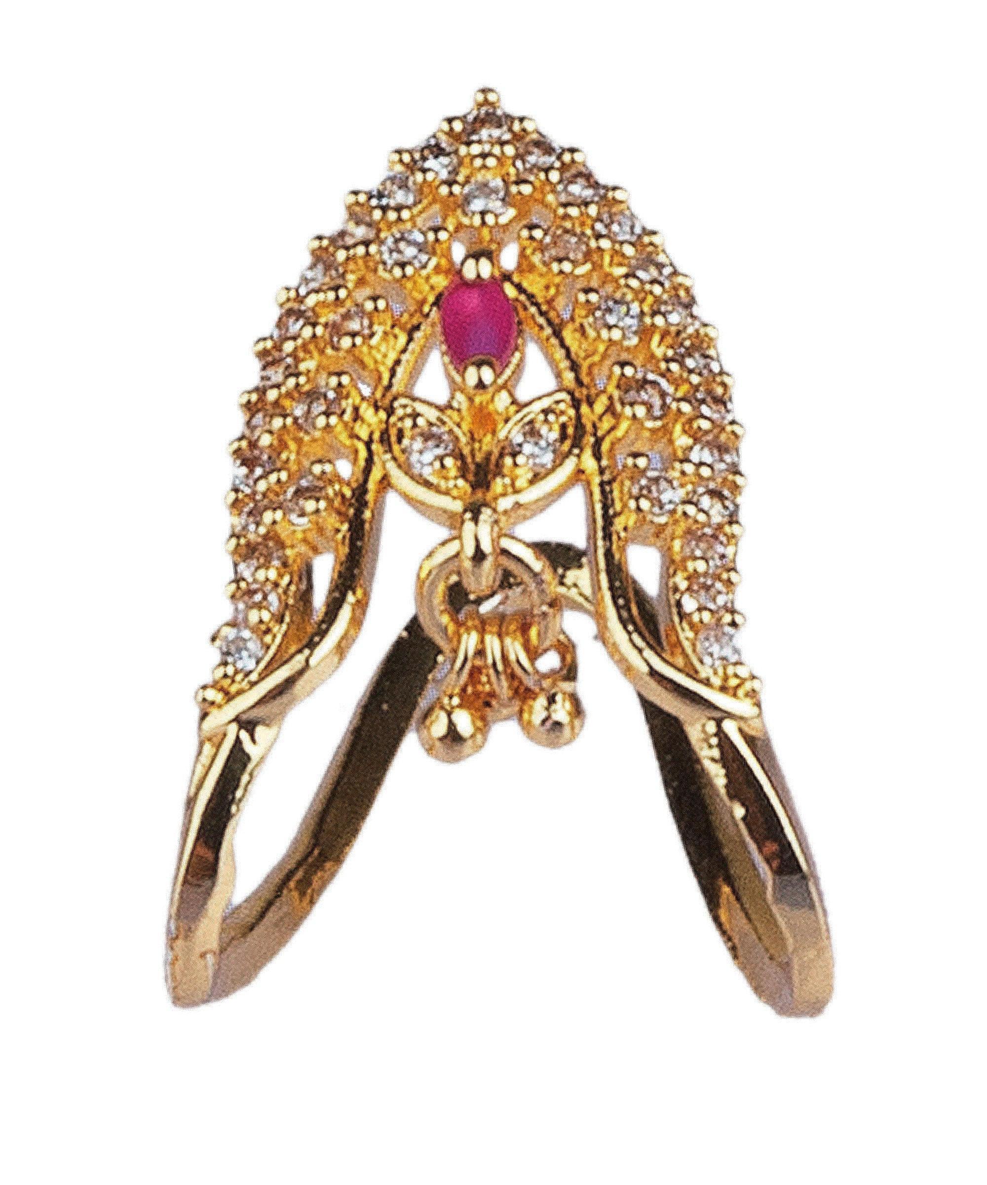 Adjustable Size Finger ring with Laxmi - Griiham