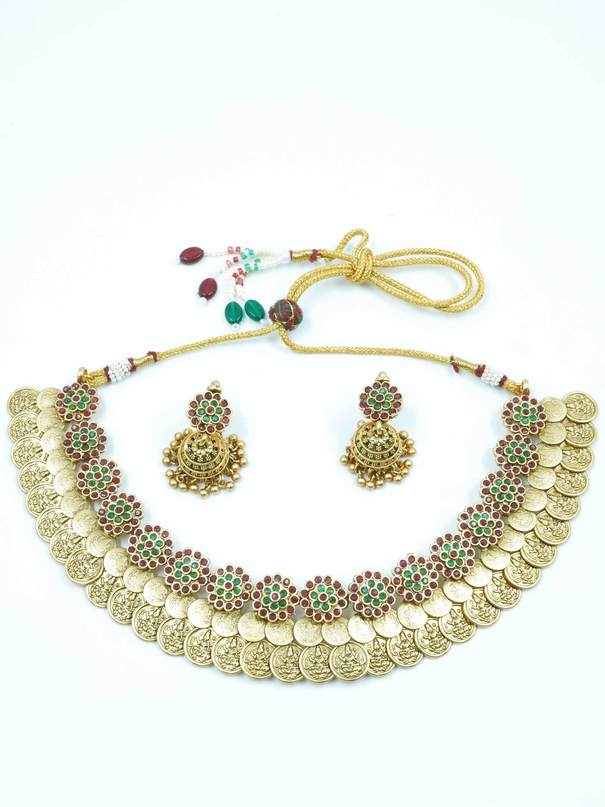 Antique Finish Best seller multicolor Short Necklace Set - Griiham