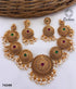 Antique Finish Floral Short Necklace Set 7424N