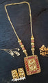 Antique Finish Reversible pendant necklace Set - Griiham