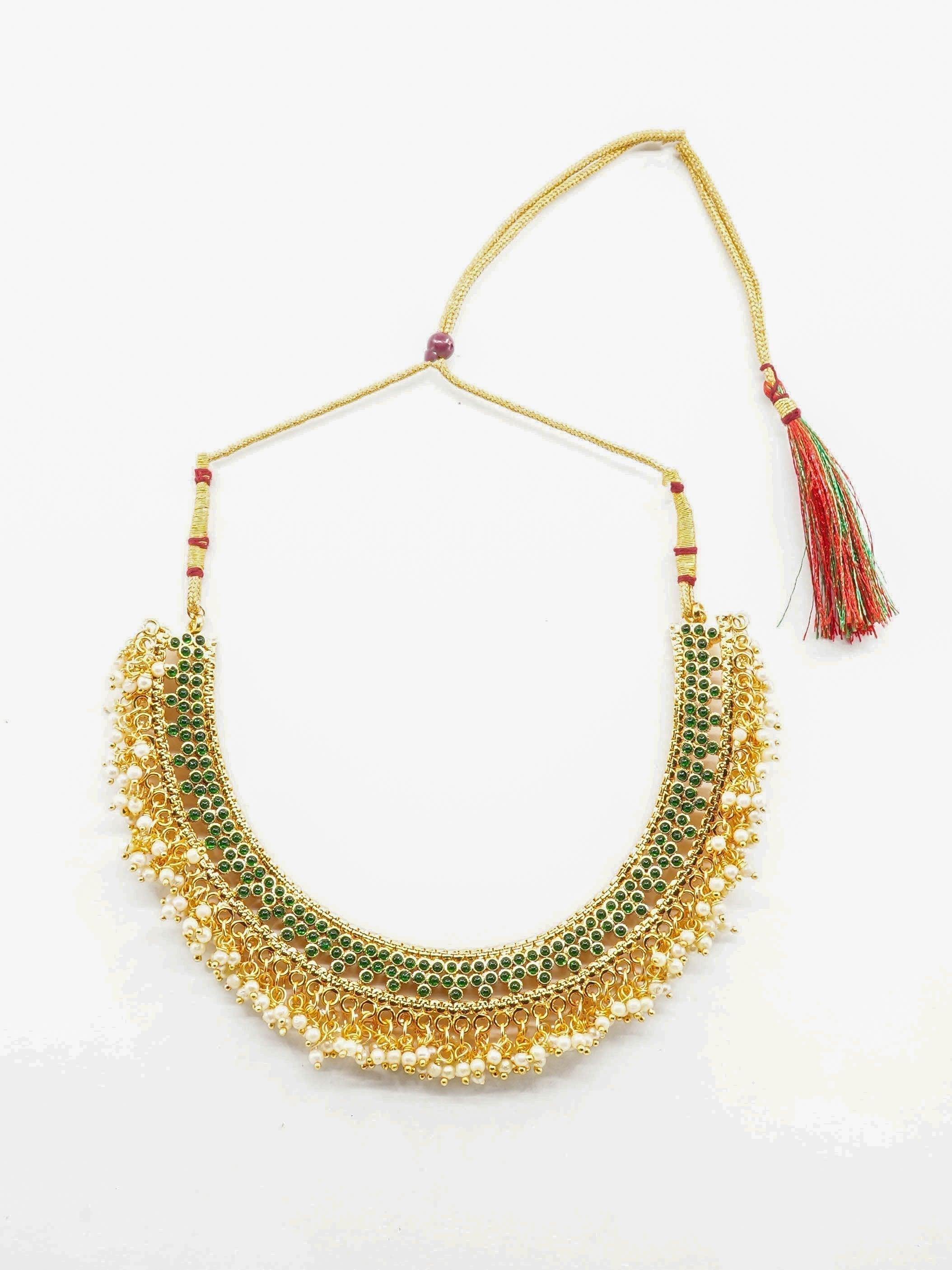 Antique Finish superhit design pearl short necklace - Griiham