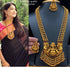 Antique Gold Finish Long Lakshmi Necklace SetNecklace set 