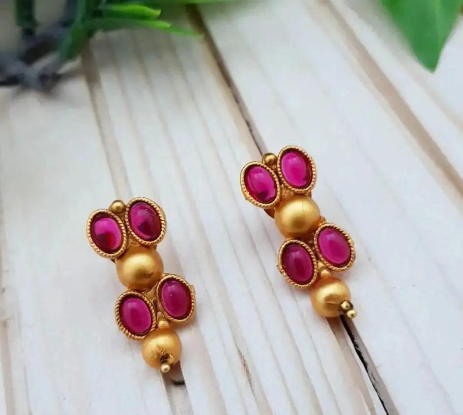 Antique Gold Finish Stylish Kemp Earring/jhumka ESN03-125-945N