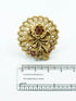 Antique Gold Plated Adjustable Size Designer Finger ring with Stones 11067N - Griiham