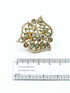 Antique Gold Plated Adjustable Size Designer Finger ring with Stones - Griiham