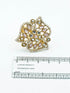 Antique Gold Plated Adjustable Size Designer Finger ring with Stones - Griiham