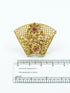 Antique Gold Plated Adjustable Size Designer Finger ring with Stones - Griiham