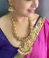 Antique Gold Plated Laxmi Long Necklace Set - Griiham