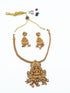 Antique Premium Gold Finish Laxmi pattern Necklace Set 11556N - Griiham