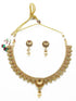 Antique Premium Gold Finish Laxmi pattern Necklace Set - Griiham