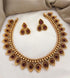 Antique Premium Gold Finish mango pattern Necklace Set - Griiham