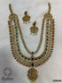 Antique finish 1st premium quality Ruby haram/Long necklace set 12063N - Griiham