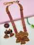 Antique finish 1st premium quality Ruby haram/Long necklace set 4978N-Necklace Set-Kanakam-Griiham