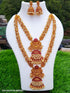 Antique finish Designer Combo short and long Necklace set