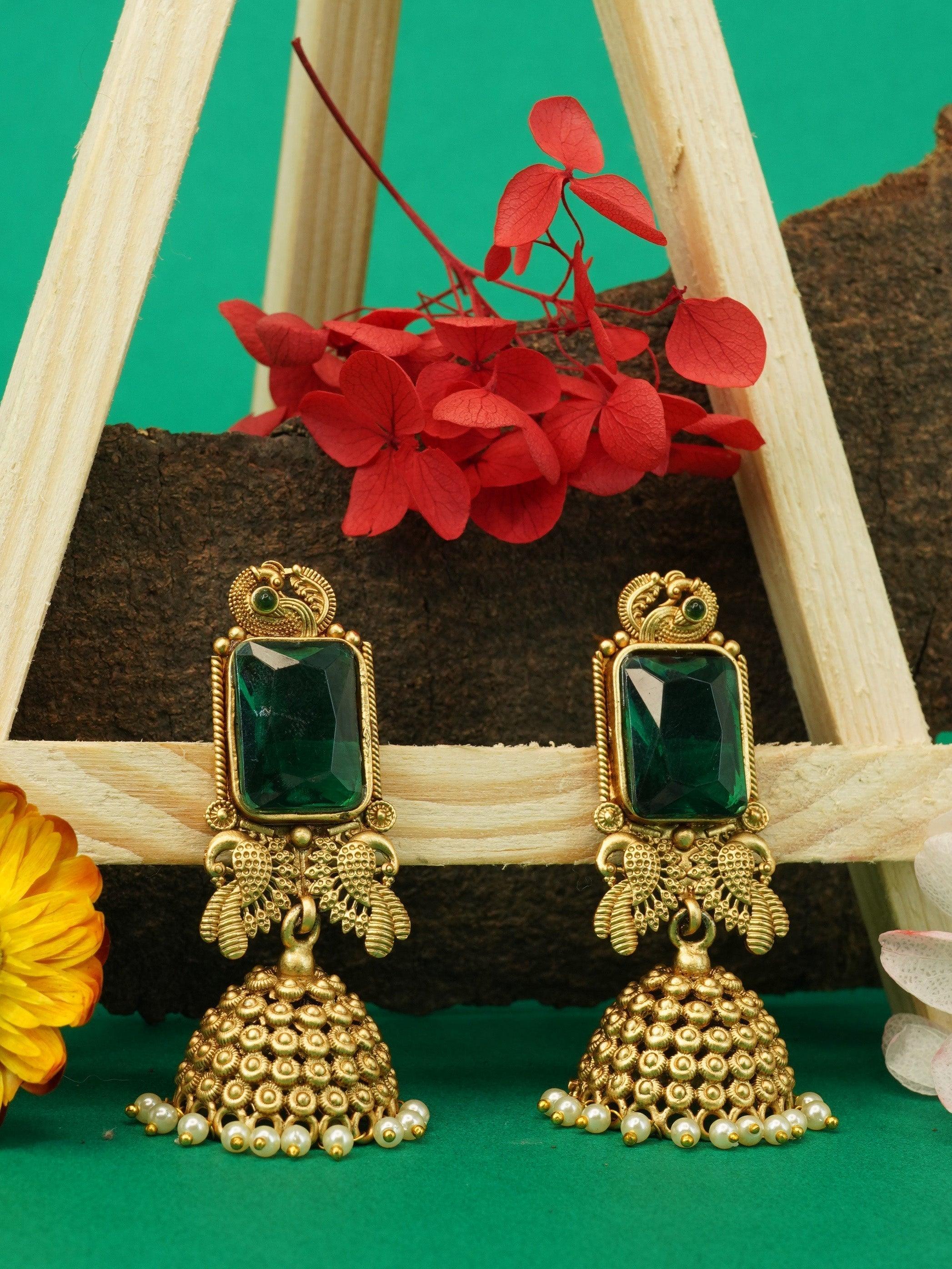 Antique finish Earring/jhumka 10260N - Griiham