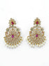 Antique gold finish CZ/Zercon hanging/ Earring/jhumka 10428N - Griiham