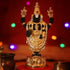 Balaji Gold Plated Marble idol Height 13cm with stones - Griiham