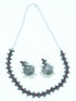 Classy Oxidised Necklace Set with Colour Options 11931N - Griiham