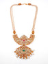 Gold Plated Classic design with pearl string mala Necklace set