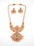 Gold Plated Classic design with pearl string mala Necklace set