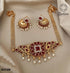 Designer Choker with Multicolor stones 9310N-Griiham-Red-Griiham