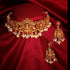 Designer Laxmi Choker with Multicolor stones 9066N - Griiham