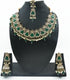 Designer Monalisa colored stones Necklace set with tikka - Griiham