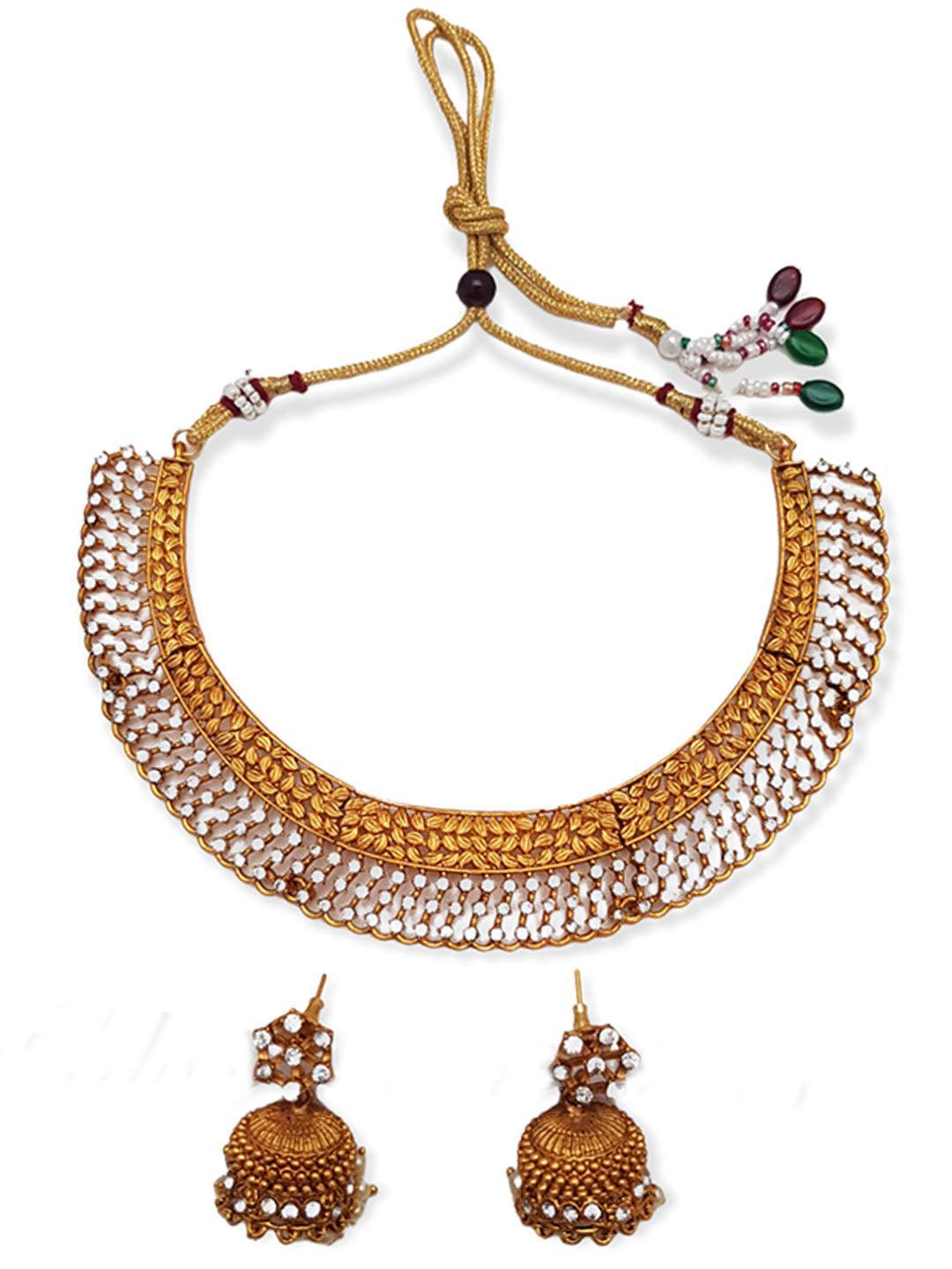 Designer Necklace with cz stones Necklace 6524N - Griiham