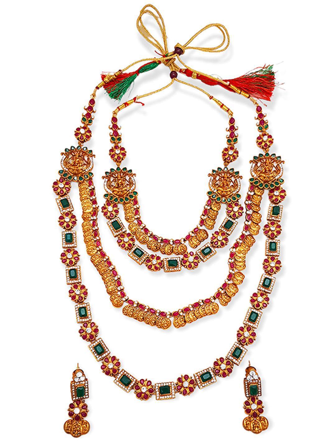 Designer necklace set combo 7163N