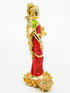 Dhanwantari Laxmi Gold Platedstanding Marble idol 24cm Height 10188N - Griiham