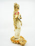 Dhanwantari Laxmi Gold Platedstanding Marble idol 24cm Height - Griiham