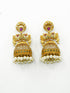 Exclusive Kemp studded Gold Plated Jhumki / Earrings 9564N - Griiham