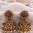 Exclusive Kemp studded Gold Plated Jhumki / Earrings 9567N - Griiham