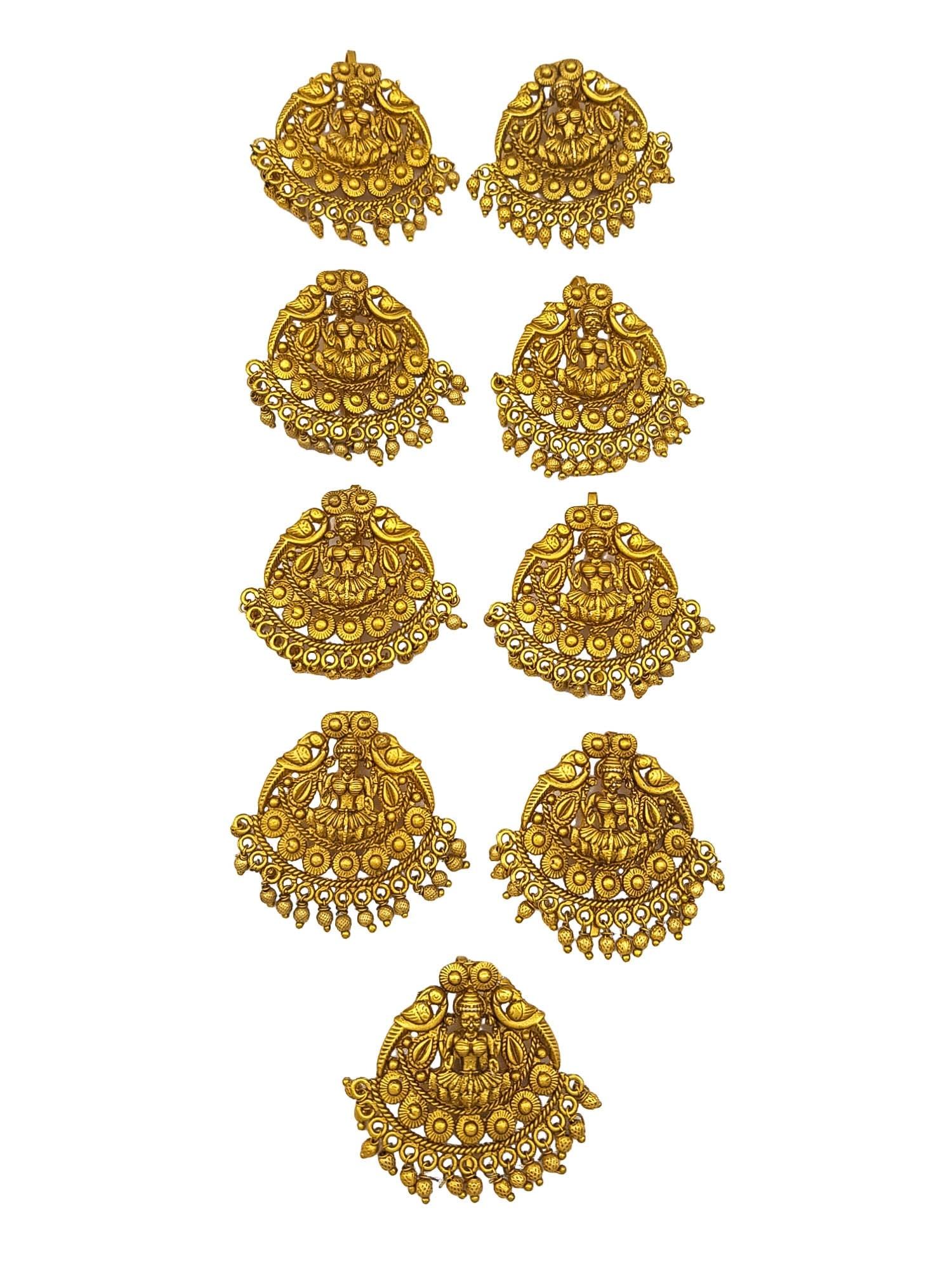 Exclusive Limited Designs Premium Matt Gold Finish Full Bridal Set Combo