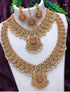 Exclusive Premium Gold finish Laxmi necklace multicolor tones Combo set 9561N - Griiham