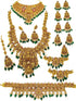 Exclusive Premium Gold finish necklace Combo set Bridal set 1st quality only 8482N - Griiham