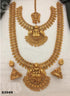 Exclusive Premium Gold finish necklace Combo set Bridal set 8394N-Necklace Set-Kanakam-Griiham